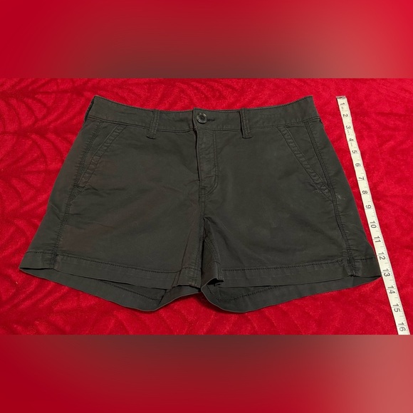 Size 8 Black American Eagle Shorts POCKETS Great Condition Measurements N Pics - Picture 11 of 12